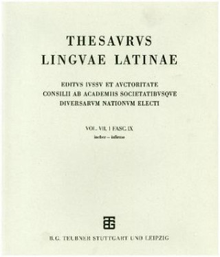Thesaurus linguae Latinae. . i-intervulsus / ineber - infirmo