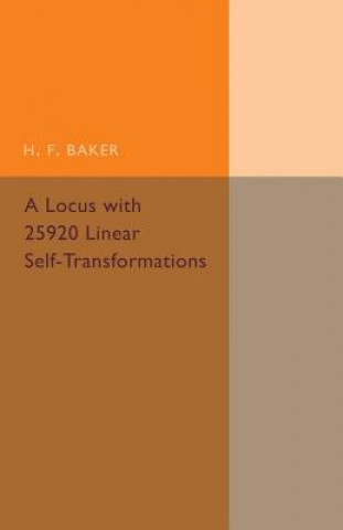 Locus with 25920 Linear Self-Transformations