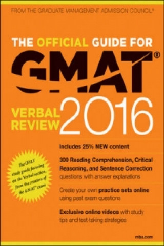 Official Guide for GMAT Verbal Review 2016 with Online Question Bank and Exclusive Video