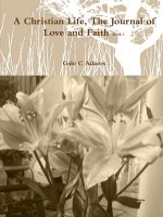 Christian Life, the Journal of Love and Faith Book 1