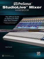 PRESONUS STUDIOLIVE MIXER HANDBOOK