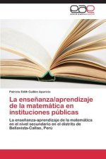 ensenanza/aprendizaje de la matematica en instituciones publicas