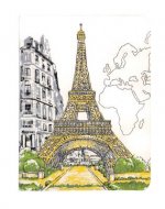 Paris Eiffel Tower Handmade Journal