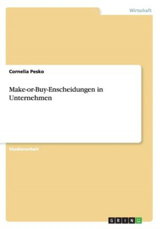 Make-or-Buy-Enscheidungen in Unternehmen