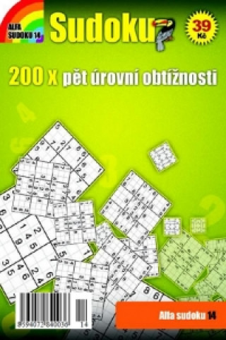 Sudoku 14 - 200x pět úrovní obtížnosti