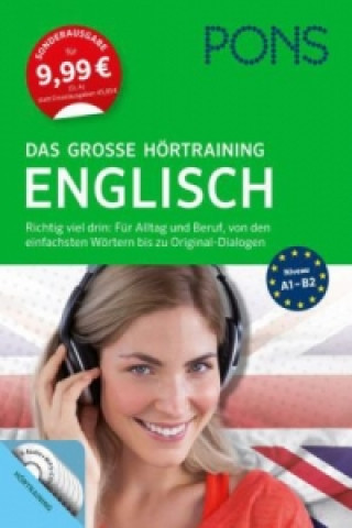 PONS Das große Hörtraining Englisch, Buch und 6 Audio+MP3-CDs