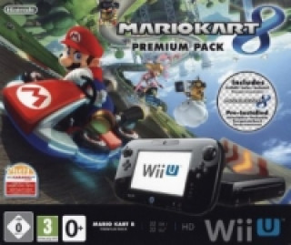 Nintendo Wii U Premium black + Mario Kart 8, Konsole + Wii U-Spiel