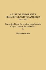 List of Emigrants from England to America, 1682-1692. Transcribed from the original records at the City of London Record Office by courtesy of the Cor