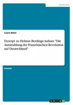 Exzerpt zu Helmut Berdings Aufsatz 