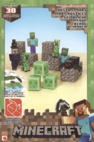 Minecraft Papierset feindliche Mobs