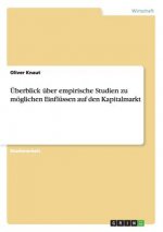 UEberblick uber empirische Studien zu moeglichen Einflussen auf den Kapitalmarkt