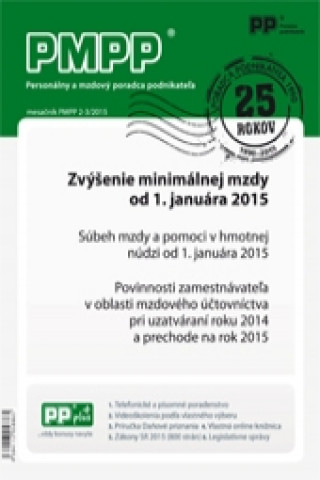 PMPP 2-3/2015 Zvýšenie minimálnej mzdy od 1.januára 2015