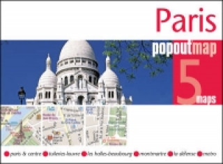 Paris PopOut Map, 5 maps