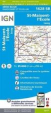IGN Karte, Serie Bleue St-Maixent-L'École, Lezay