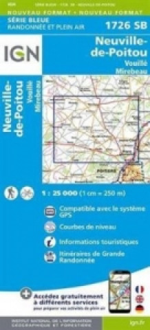 IGN Karte, Serie Bleue Neuville-de-Poitou