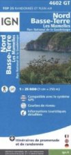 IGN Karte, Carte de randonnée (et plein air) Lamentin - Basse-Terre - Les Mamelles - Parc National de la Guadeloupe