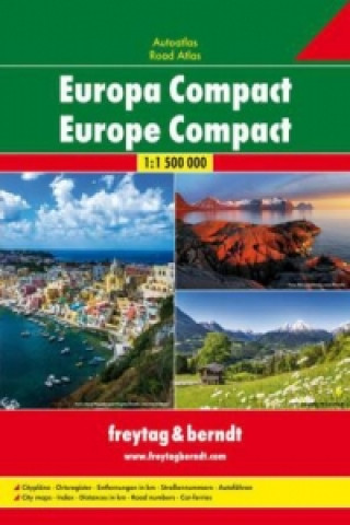 Europe Compact Road Atlas 1:1 500 000