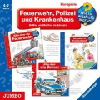 Feuerwehr, Polizei und Krankenhaus, 3 Audio-CDs, 3 Audio-CD