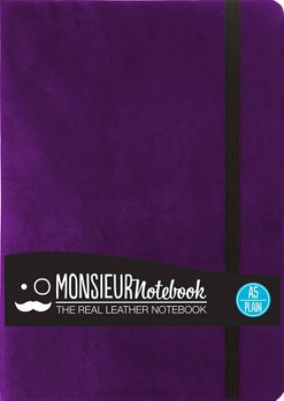 Monsieur Notebook Leather Journal - Purple Plain Medium