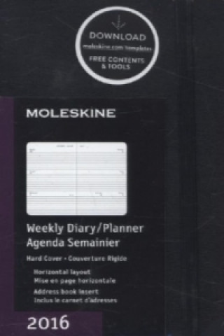 2016 Moleskine Pocket Diary Weekly Horizontal 12 Month Hard