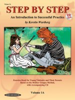 Step by Step 1A - An Introduction to Successful Practice for Violin