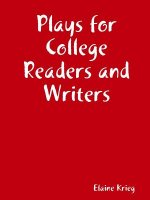 Plays for College Readers and Writers