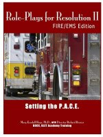 Role-Plays for Resolution II: Setting the P.A.C.E.: Fire/EMS Edition