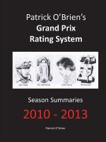 Patrick O'brien's Grand Prix Rating System: Season Summaries 2010-2013