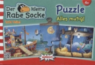 Kleiner Rabe Socke (Kinderpuzzle), Alles mutig!