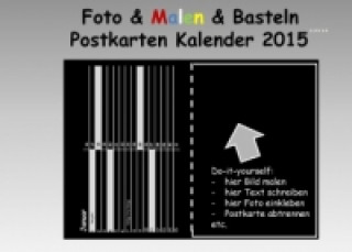 Foto & Malen & Basteln, Immerwährender Postkarten Kalender, schwarz