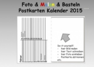 Foto & Malen & Basteln, Immerwährender Postkarten Kalender, weiß