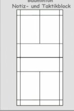 3D Badminton 2 in 1 Taktikboard und Trainingsbuch