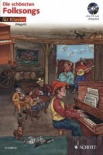 Die schönsten Folksongs, für Klavier, m. Audio-CD