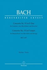 Concerto Nr. VI für Cembalo, zwei Blockflöten und Streicher F-Dur BWV 1057, Partitur