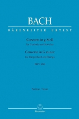 Concerto für Cembalo und Streicher g-Moll BWV 1058, Partitur