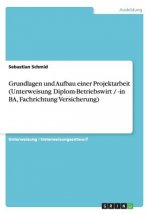 Grundlagen und Aufbau einer Projektarbeit (Unterweisung Diplom-Betriebswirt / -in BA, Fachrichtung Versicherung)