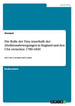 Rolle der Frau innerhalb der Abolitionsbewegungen in England und den USA zwischen 1780-1840