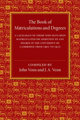 Book of Matriculations and Degrees