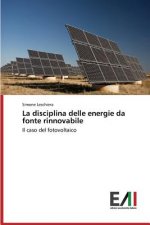 disciplina delle energie da fonte rinnovabile