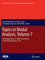Topics in Modal Analysis, Volume 7