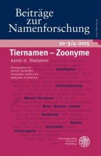 Tiernamen Zoonyme. H.3/4