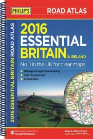 Philip's Essential Road Atlas Britain and Ireland 2016