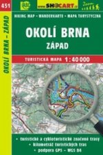 Okolí Brna - západ 1:40 000