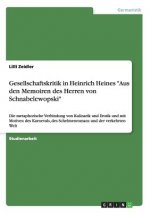 Gesellschaftskritik in Heinrich Heines Aus den Memoiren des Herren von Schnabelewopski