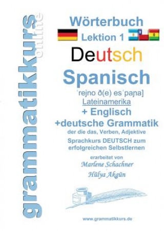 Woerterbuch Deutsch - Spanisch - Lateinamerika - Englisch A1 Lektion 1