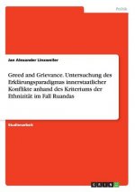 Greed and Grievance. Untersuchung des Erklarungsparadigmas innerstaatlicher Konflikte anhand des Kriteriums der Ethnizitat im Fall Ruandas