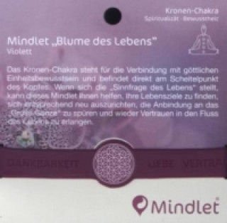 Armband Mindlet Blume des Lebens violett