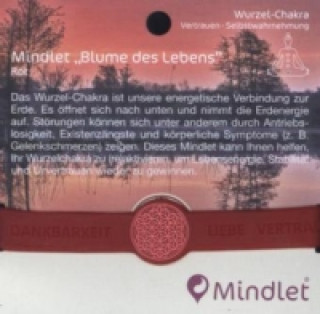 Armband Mindlet Blume des Lebens rot