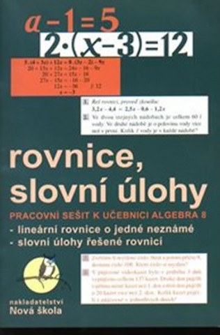 Rovnice, slovní úlohy pro 8. ročník