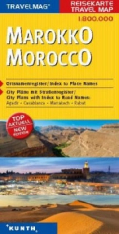 Travelmag KUNTH Reisekarte Marokko 1:800 000